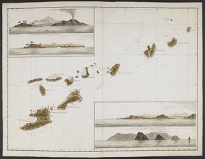Ventidue carte, vedute di promontori, ecc., prese durante il viaggio del Capitano Cook nella Resolution attraverso l