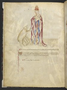 Joachimi Abbatis de Curatio, et Anselmi, Episcopi Marsicani, Vaticinia xxx de Pontificibus Romanis; da Nicolao III. ad Innocentium VIII, c.1500 da English School