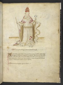 Joachimi Abbatis de Curatio, et Anselmi, Episcopi Marsicani, Vaticinia xxx de Pontificibus Romanis; da Nicolao III. ad Innocentium VIII, c.1500 da English School