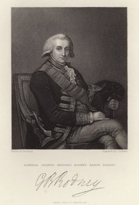 Ammiraglio George Brydges Rodney da English School