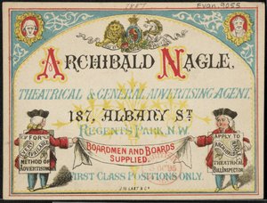 Pubblicità per Archibald Neagle, Agente pubblicitario da English School