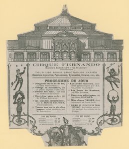 Pubblicità per il Cirque Fernando da English School