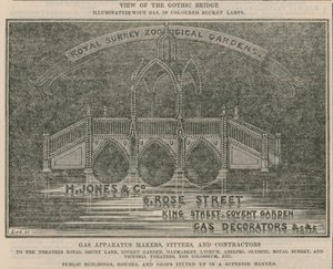 Pubblicità per H Jones & Co, 6 Rose Street, King Street, Covent Garden da English School