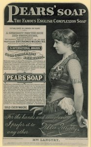 Pubblicità del sapone Pears con l