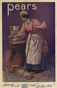 Pubblicità, Sapone alle pere (litografia a colori)