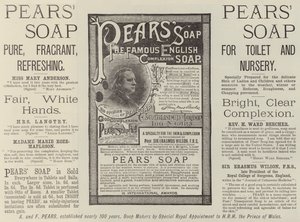 Pubblicità, sapone Pears (incisione)