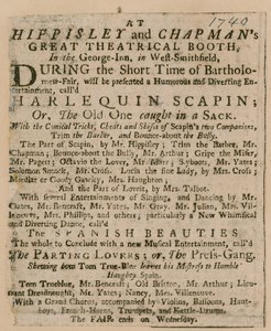Pubblicità per Bartholomew Fair da English School