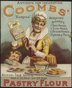 Pubblicità per la Farina di Pasticceria Coombs da English School