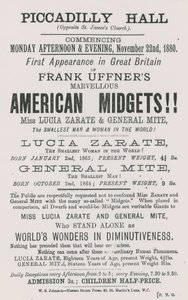 Pubblicità per i midget americani di Frank Uffner da English School