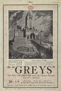 Pubblicità per le sigarette Greys