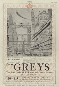 Pubblicità per le sigarette Greys