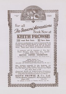 Pubblicità per Keith Prowse