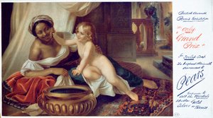 Pubblicità per il sapone Pears, 1898 da English School