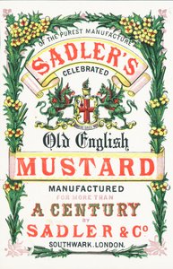 Pubblicità per Sadlers Old English Mustard da English School