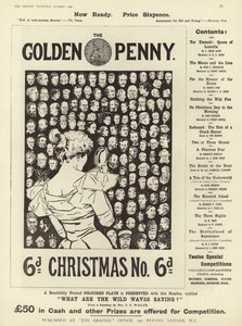 Pubblicità per il numero di Natale di The Golden Penny