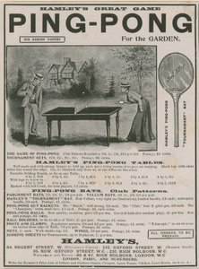 Pubblicità per il ping pong