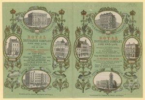 Pubblicità per la Royal Insurance Company da English School