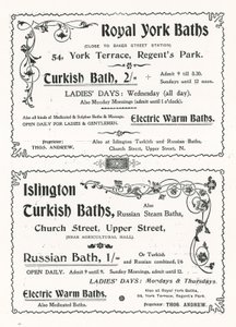 Pubblicità per i Royal York Baths da English School