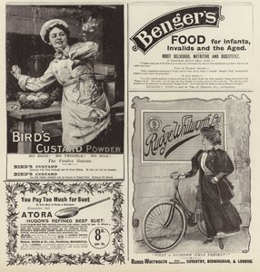 Pubblicità dal numero di Natale di The Graphic del 1896