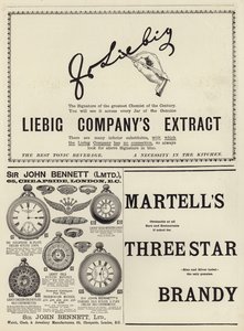 Pubblicità dal numero di Natale di The Graphic del 1897 da English School