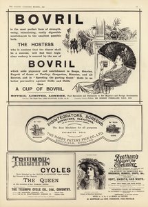 Pubblicità dal numero di Natale di The Graphic del 1897