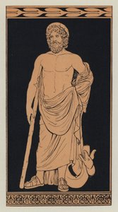 Esculapio (litografia a colori) da English School