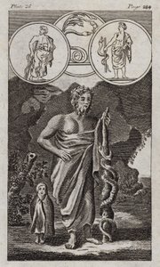 Esculapio (incisione) da English School