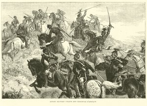 Scontro tra Uhlans e Chasseurs d