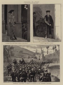 Affari in Spagna (incisione) da English School