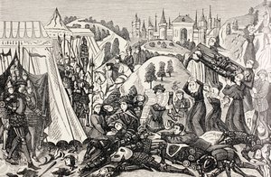 Dopo la battaglia di Hastings, c.1880 da English School