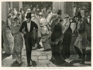 Dopo lo spettacolo - sotto il portico del Lyceum da English School