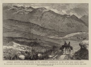 Agitazione agraria in Irlanda, scena del tentato assassinio del signor Smith, agente di Lord Sligo da English School