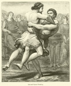 Aiace e Ulisse che lottano da English School