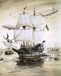 Alan Villiers ricrea la Mayflower dei Padri Pellegrini e naviga attraverso l