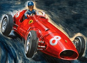 Alberto Ascari alla guida di una Maserati da English School