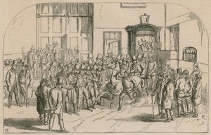 Aldridges Horse Repository, lato ovest di St Martins Lane, vicino a Long Acre da English School