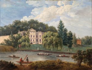 Casa di Alexander Pope e casa di Earl Ferrers, Twickenham, Middlesex da English School