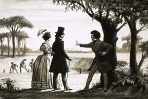 Alexandre Dumas fa un sopralluogo nella sua tenuta