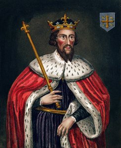 Alfredo il Grande (849-99), dopo un dipinto nella Bodleian Gallery