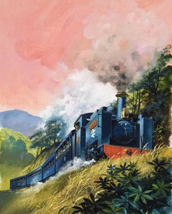 Tutti a bordo per il Ponte del Diavolo (gouache su carta)