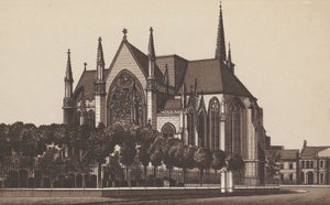 Chiesa di Tutti i Santi, Leamington (litografia) da English School