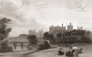 Castello di Alnwick, Alnwick, Northumberland, Inghilterra, all