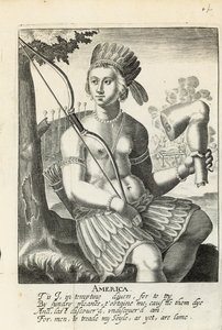 America dipinta alla vita: La vera storia delle conquiste degli indiani da parte degli spagnoli, di Sir Ferdinando Gorges e altri da English School