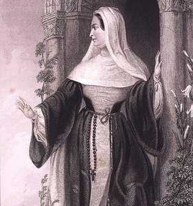 Una badessa, c.1845 da English School