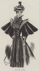 Un costume autunnale (incisione) da English School