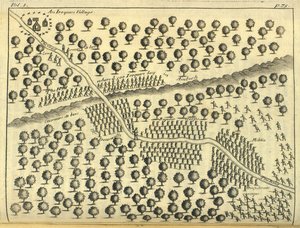 Un villaggio irochese, 1703 da English School