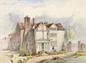 Un vecchio edificio a Putney, Londra da English School