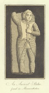 Una statua antica trovata nel Monmouthshire