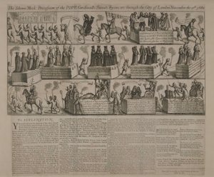 Una processione anti-cattolica, 1680 da English School