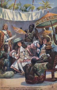 Un funzionario della Guinea (Royal African) Company stipula un trattato sulla Costa d